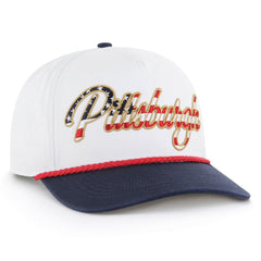 Pittsburgh Steelers '47 Patriotic Overhand Hitch Adjustable Hat White