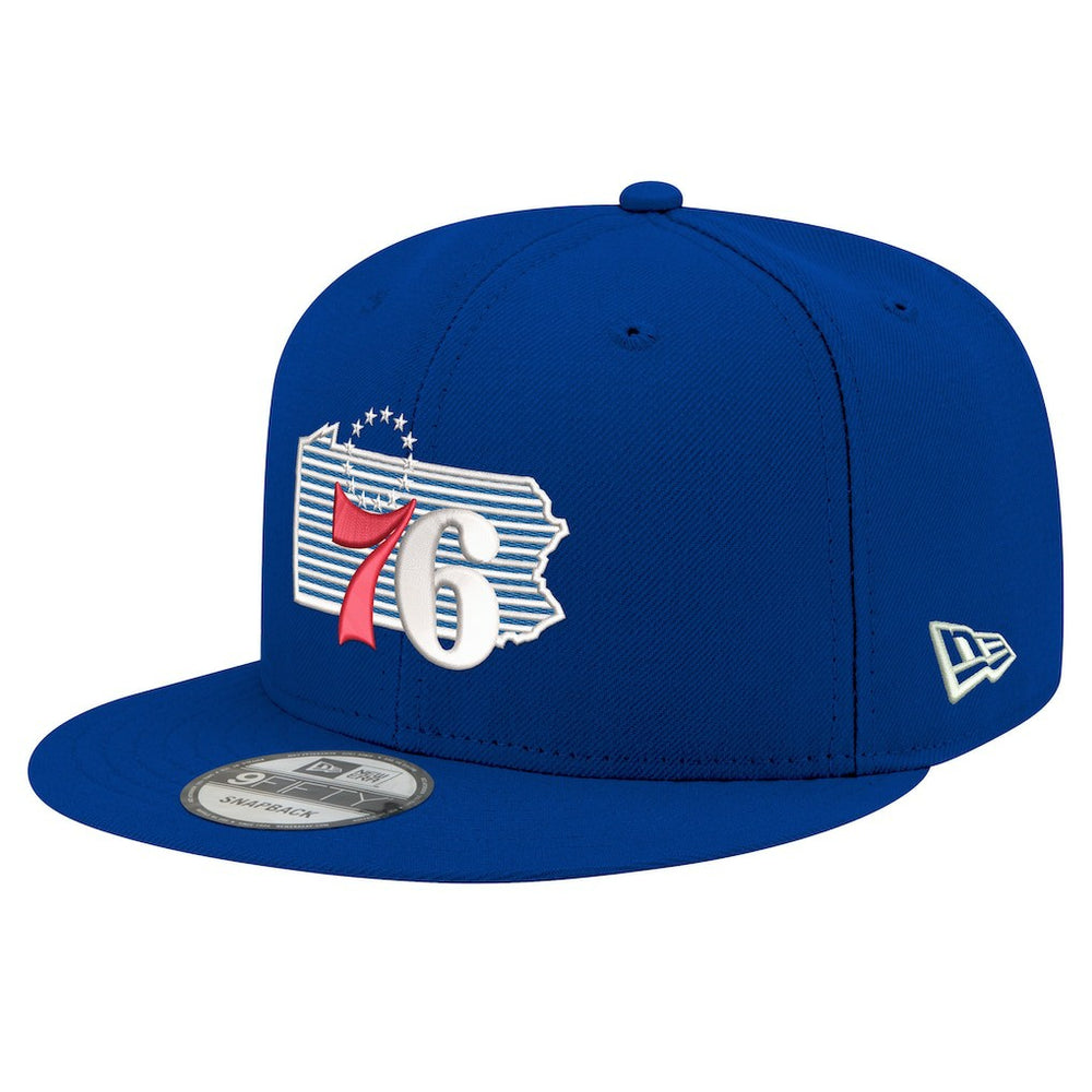 Philadelphia 76ers State Pride 9FIFTY Snapback Hat Royal