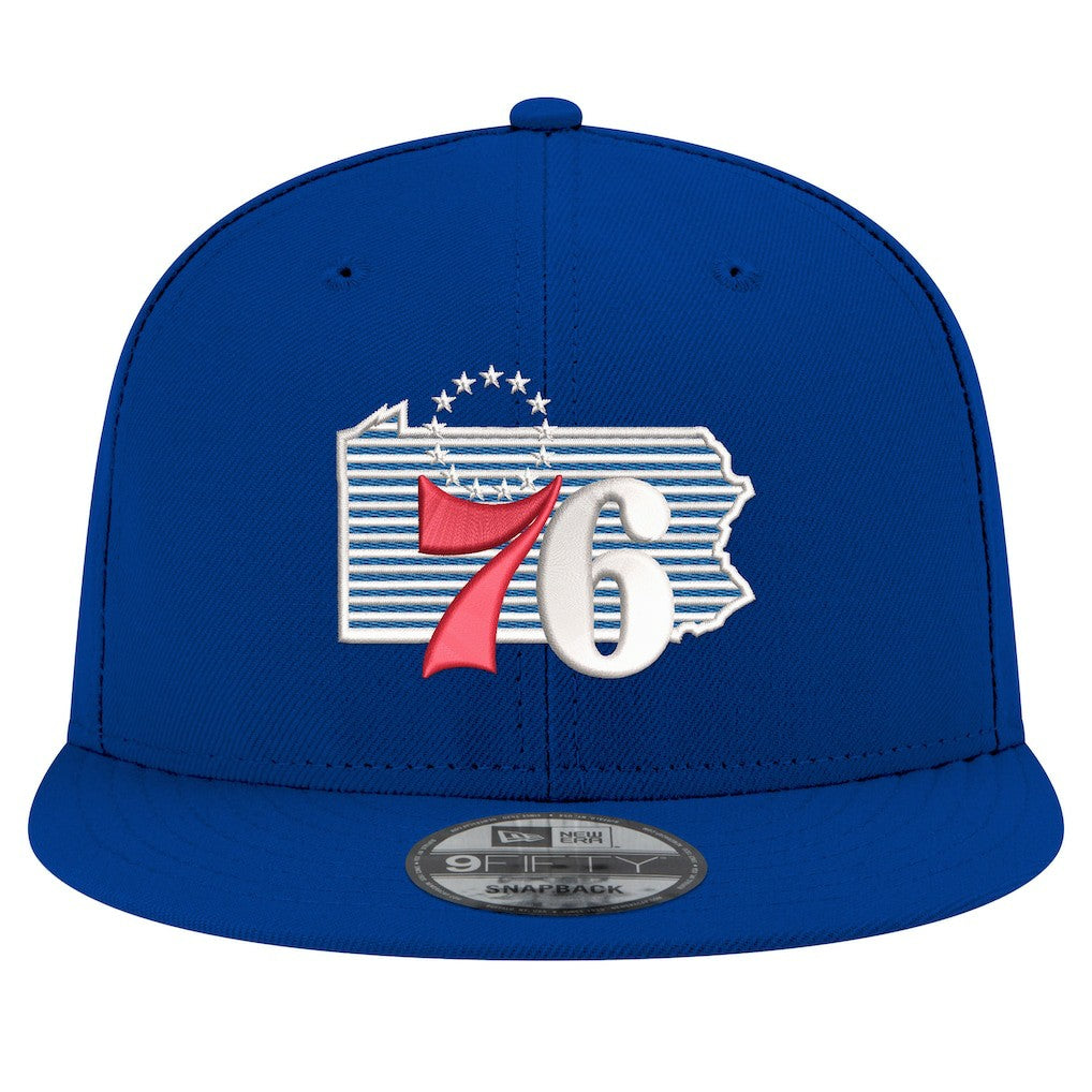 Philadelphia 76ers State Pride 9FIFTY Snapback Hat Royal