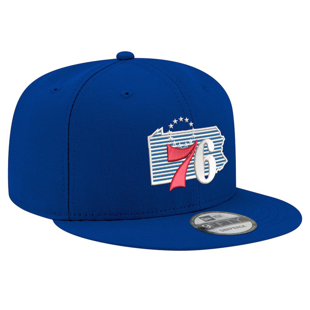 Philadelphia 76ers State Pride 9FIFTY Snapback Hat Royal