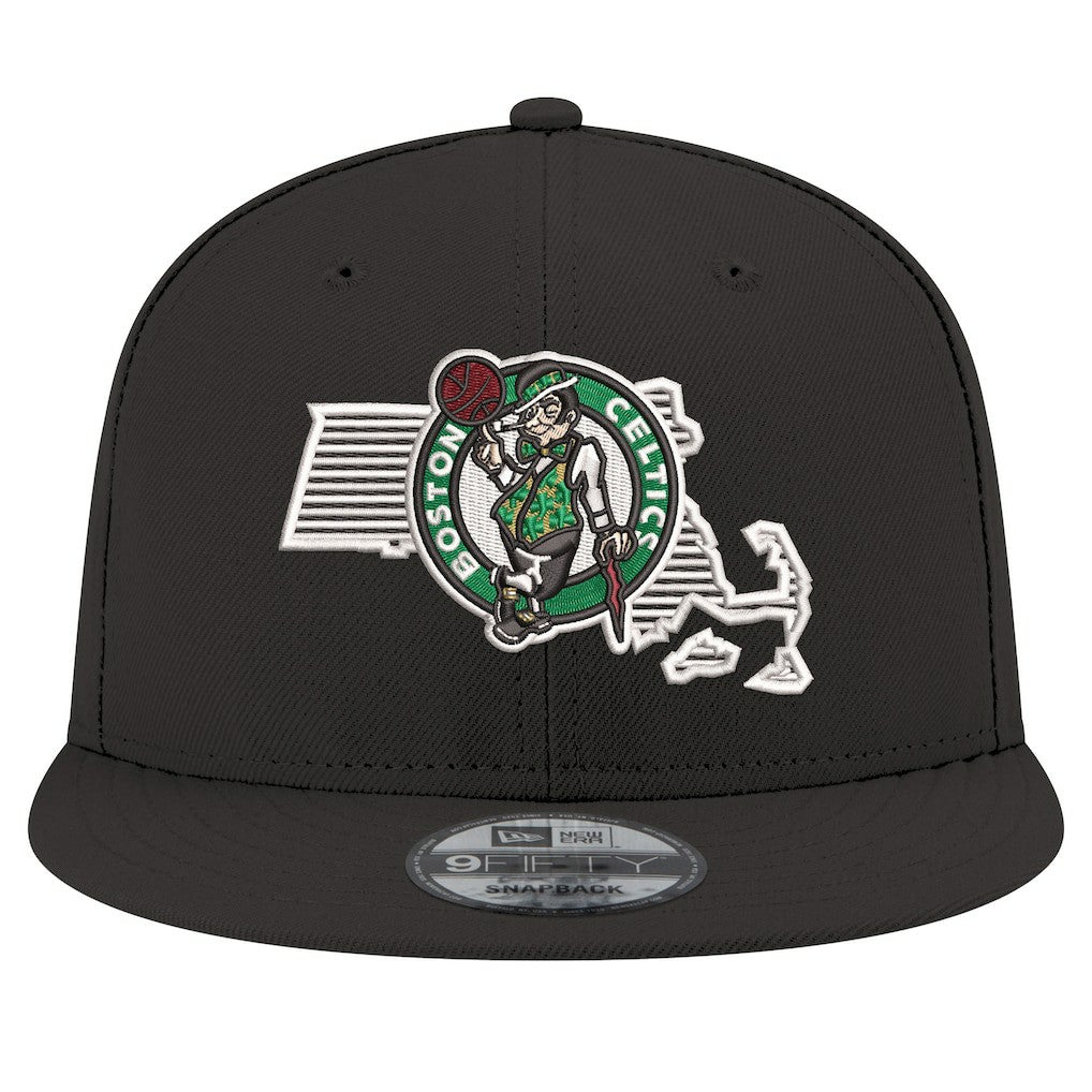 Boston Celtics State Pride 9FIFTY Snapback Hat Black