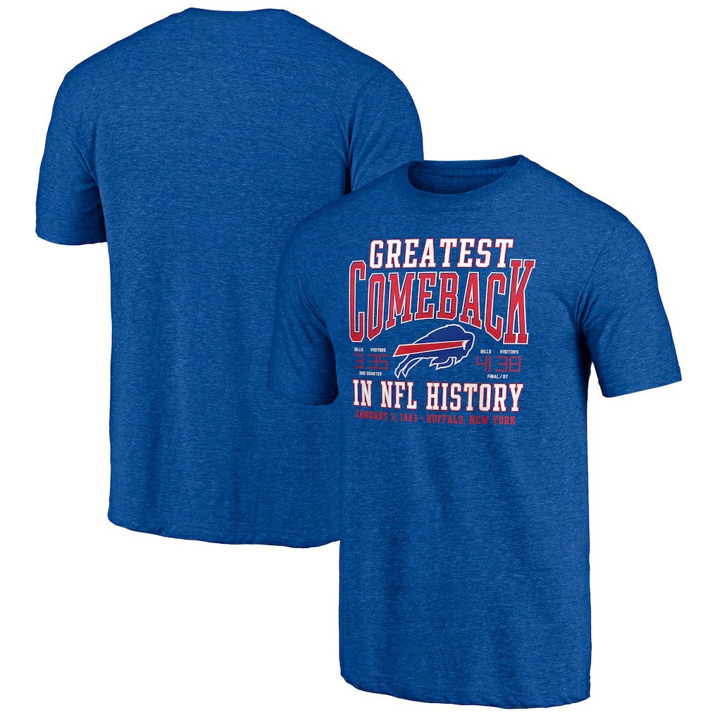 Buffalo Bills Vintage Tri-Blend T-Shirt Royal