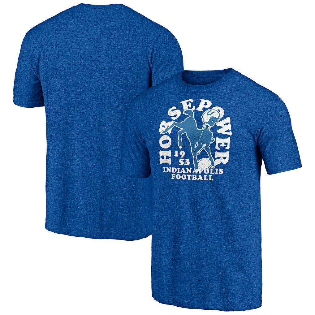 Indianapolis Colts Vintage Tri-Blend T-Shirt Royal