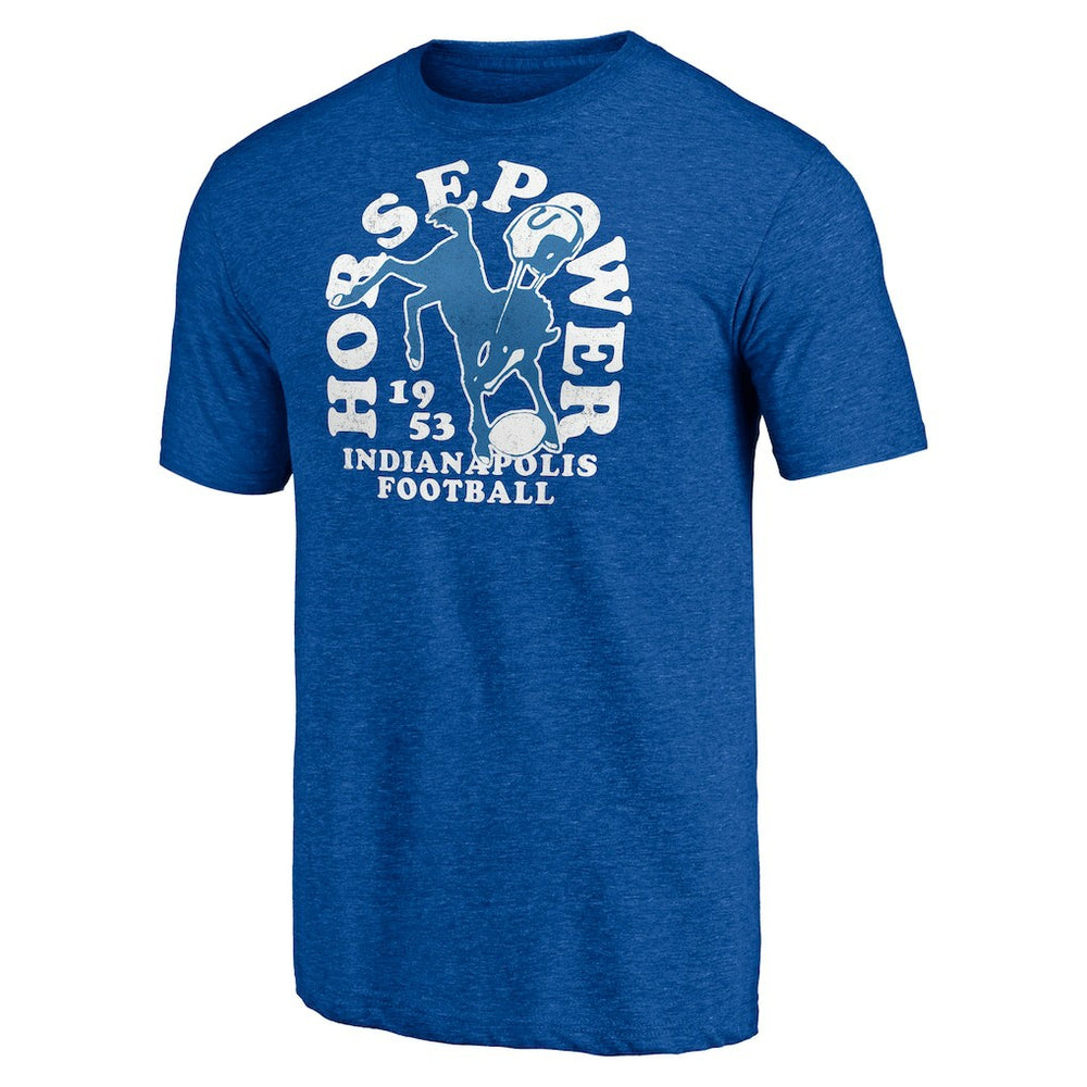 Indianapolis Colts Vintage Tri-Blend T-Shirt Royal