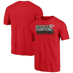 Kansas City Chiefs Vintage Tri-Blend T-Shirt Red