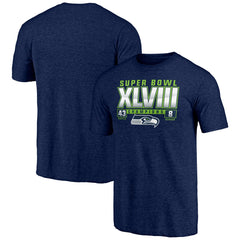 Seattle Seahawks Vintage Tri-Blend T-Shirt College Navy