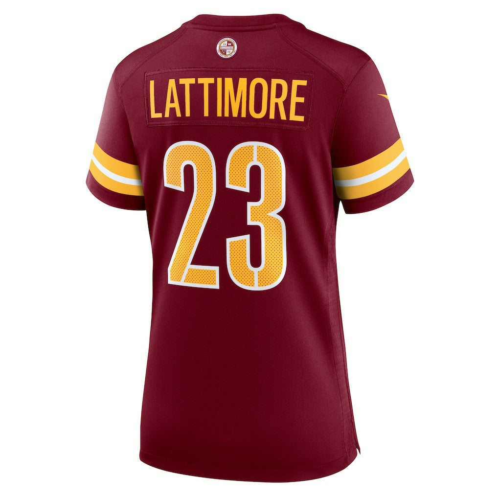 Marshon Lattimore Washington Commanders Women's Team Game Jersey Burgundy