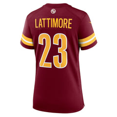 Marshon Lattimore Washington Commanders Women's Team Game Jersey Burgundy