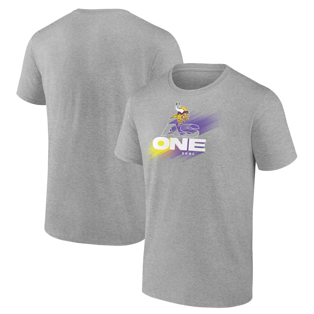 Minnesota Vikings As One Skol T-Shirt Heather Gray