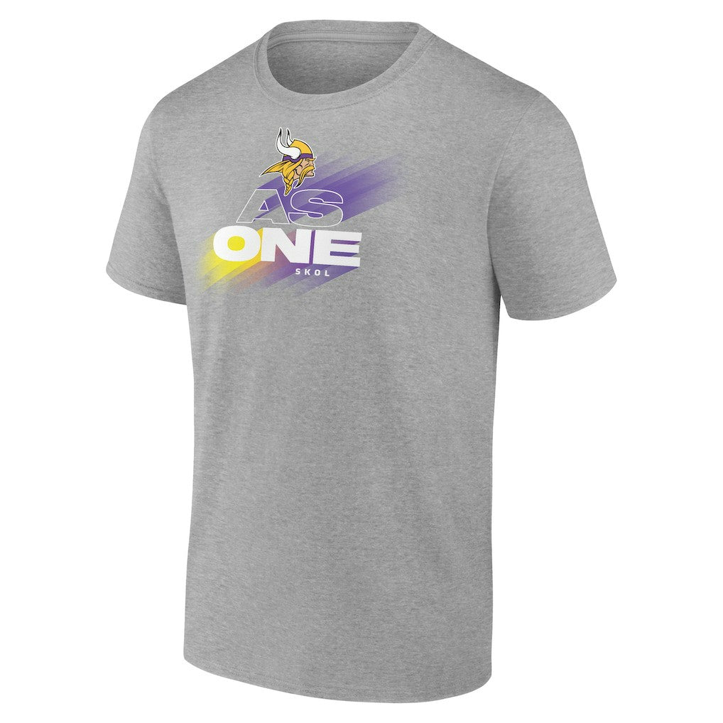 Minnesota Vikings As One Skol T-Shirt Heather Gray