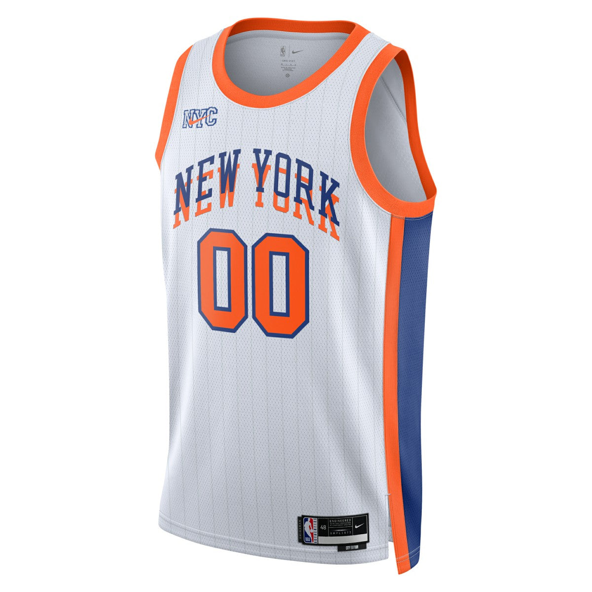 New York Knicks Unisex 2024/25 Custom Swingman Jersey City Edition White