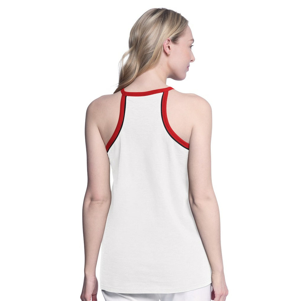 Chicago Bulls G-III 4Her by Carl Banks Women's Curveball Racerback Scoop Neck Slub Tank Top White