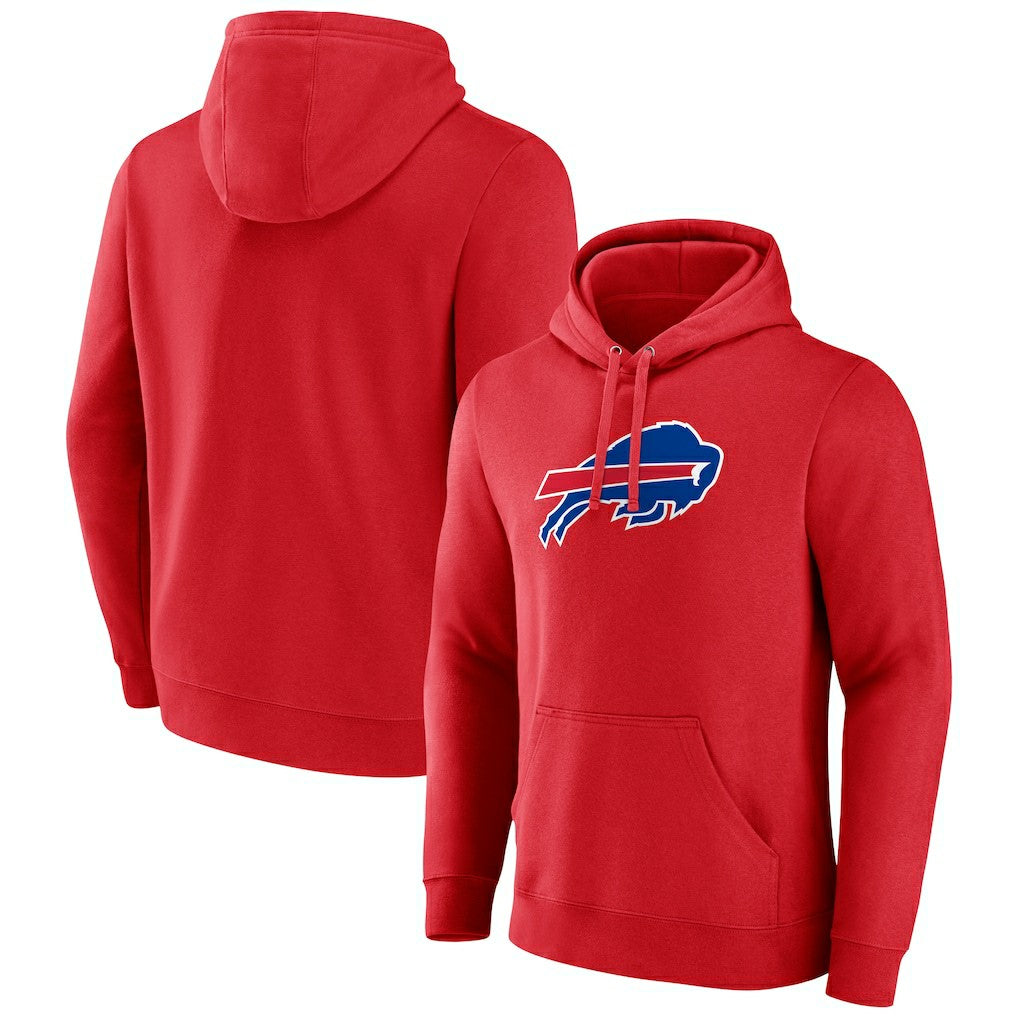 Buffalo Bills Primary Logo Pullover Hoodie Red