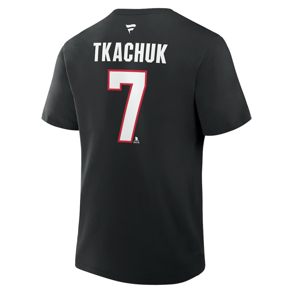 NHL Brady Tkachuk Ottawa Senators Fanatics Authentic Stack Name & Number T-Shirt - Black