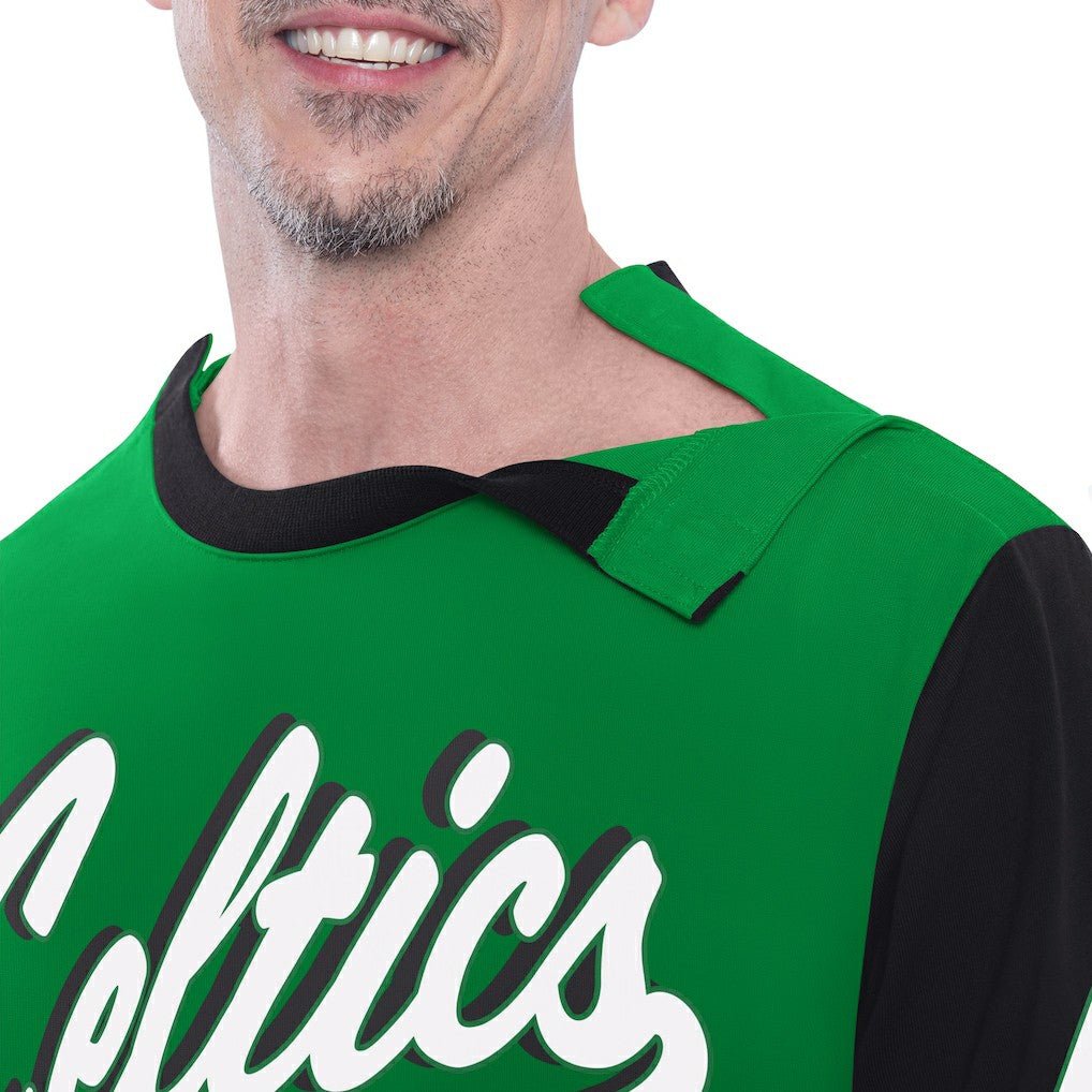 Boston Celtics G-III Sports by Carl Banks Adaptive Rugby Long Sleeve Top Green