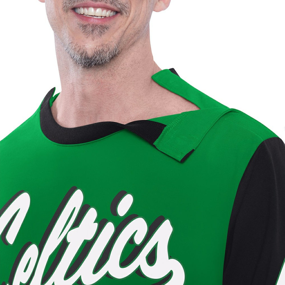 Boston Celtics G-III Sports by Carl Banks Adaptive Rugby Long Sleeve Top Green