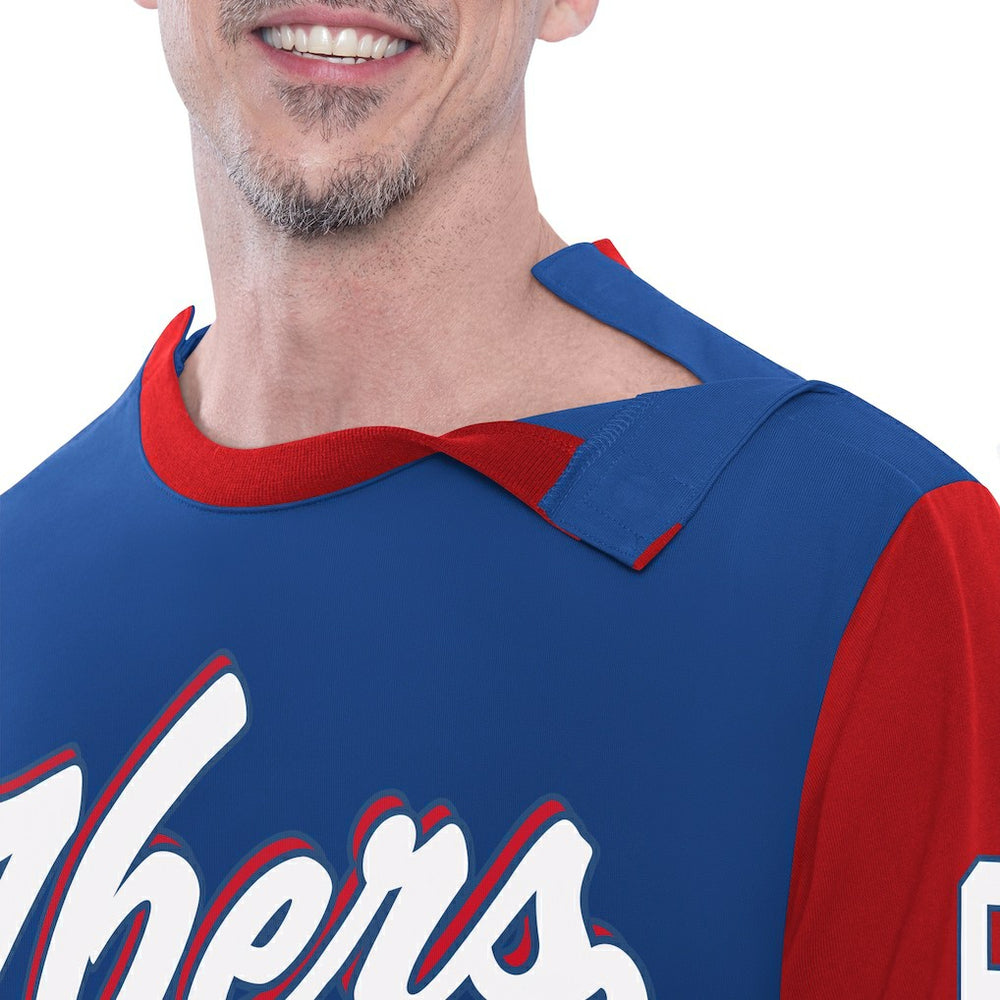 Philadelphia 76ers G-III Sports by Carl Banks Adaptive Rugby Long Sleeve Top Royal