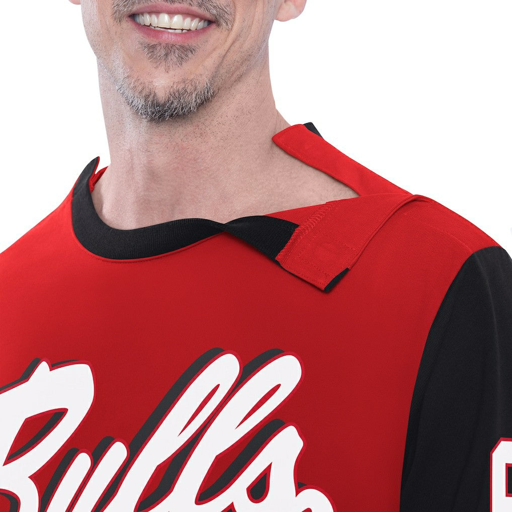 Chicago Bulls G-III Sports by Carl Banks Adaptive Rugby Long Sleeve Top Red