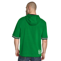 Boston Celtics Tommy Jeans Paul French Terry Short Sleeve Pullover Hoodie Kelly Green