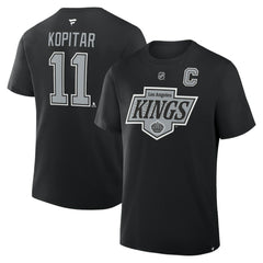 NHL Anze Kopitar Los Angeles Kings Fanatics Authentic Stack Name & Number T-Shirt - Black