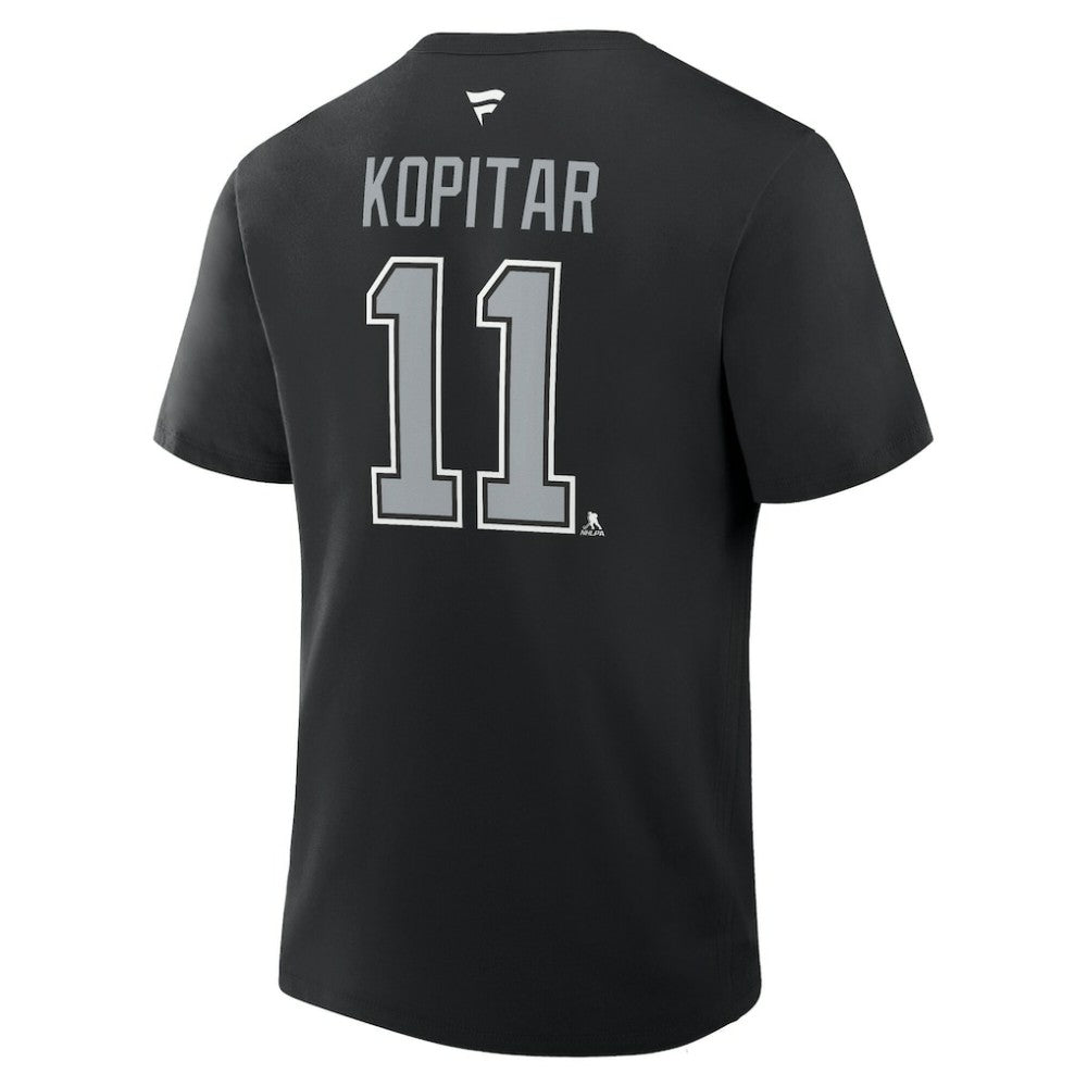 NHL Anze Kopitar Los Angeles Kings Fanatics Authentic Stack Name & Number T-Shirt - Black