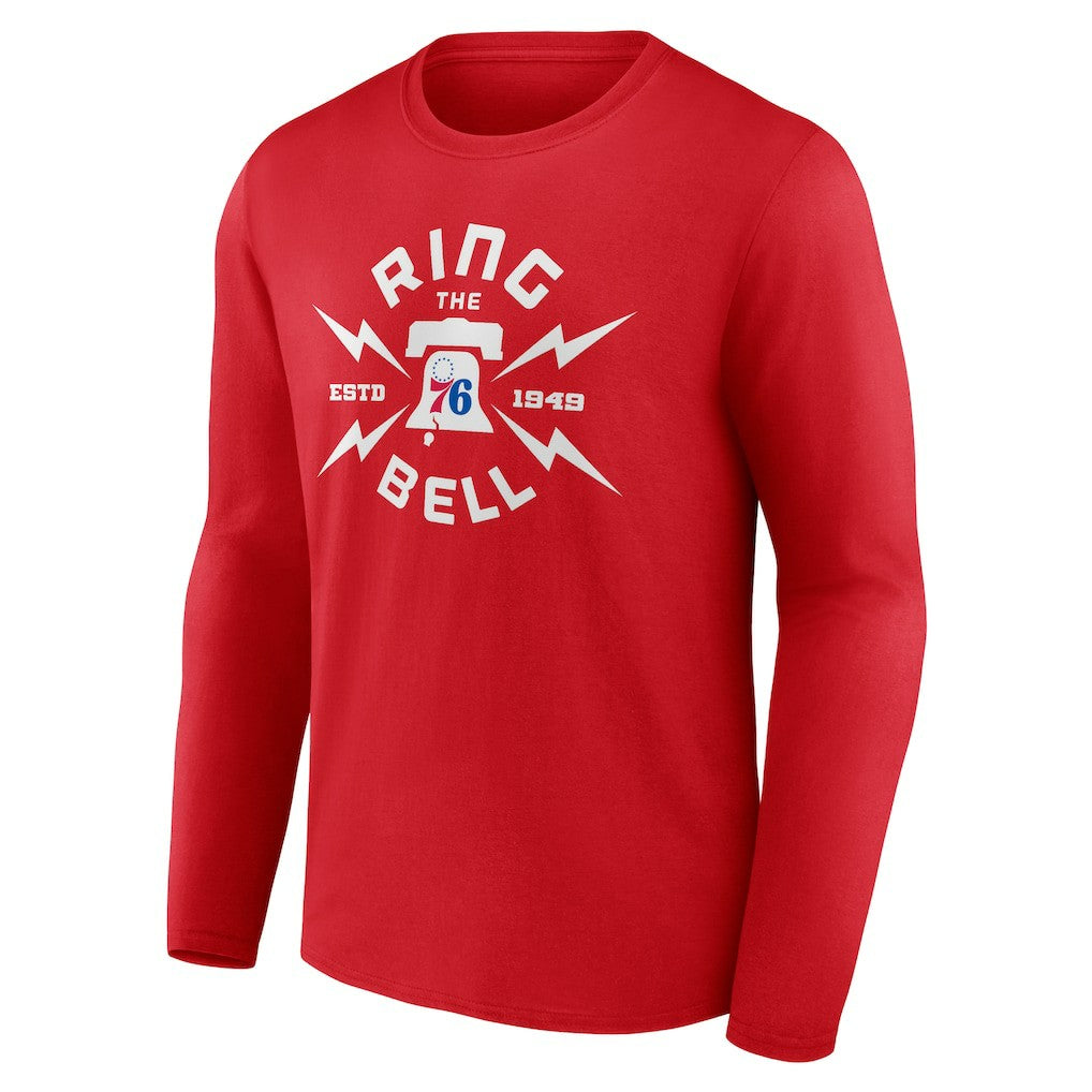 Philadelphia 76ers Huddle Long Sleeve T-Shirt Red
