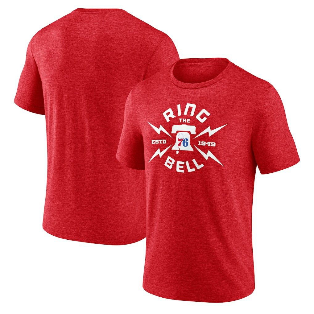 Philadelphia 76ers Huddle Tri-Blend T-Shirt Red