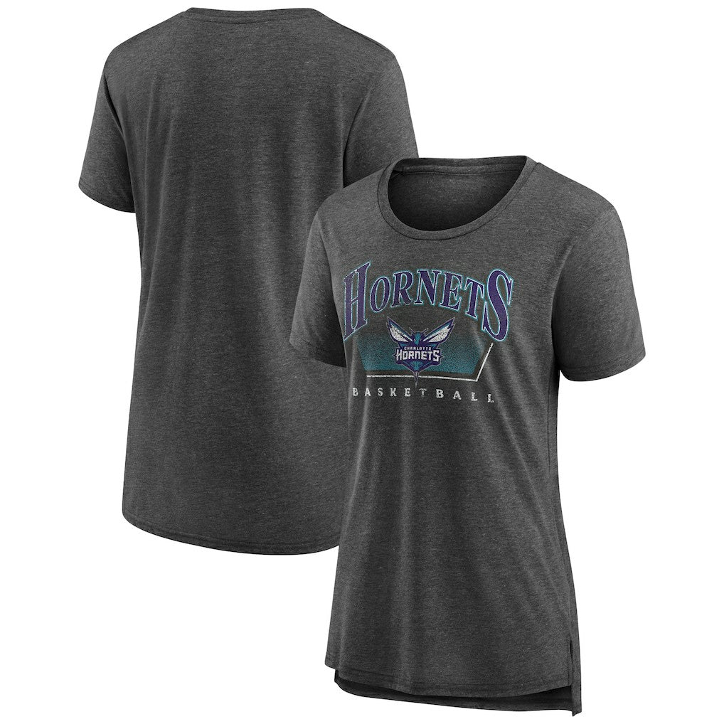 Charlotte Hornets Women's Selection Tri-Blend T-Shirt Gray