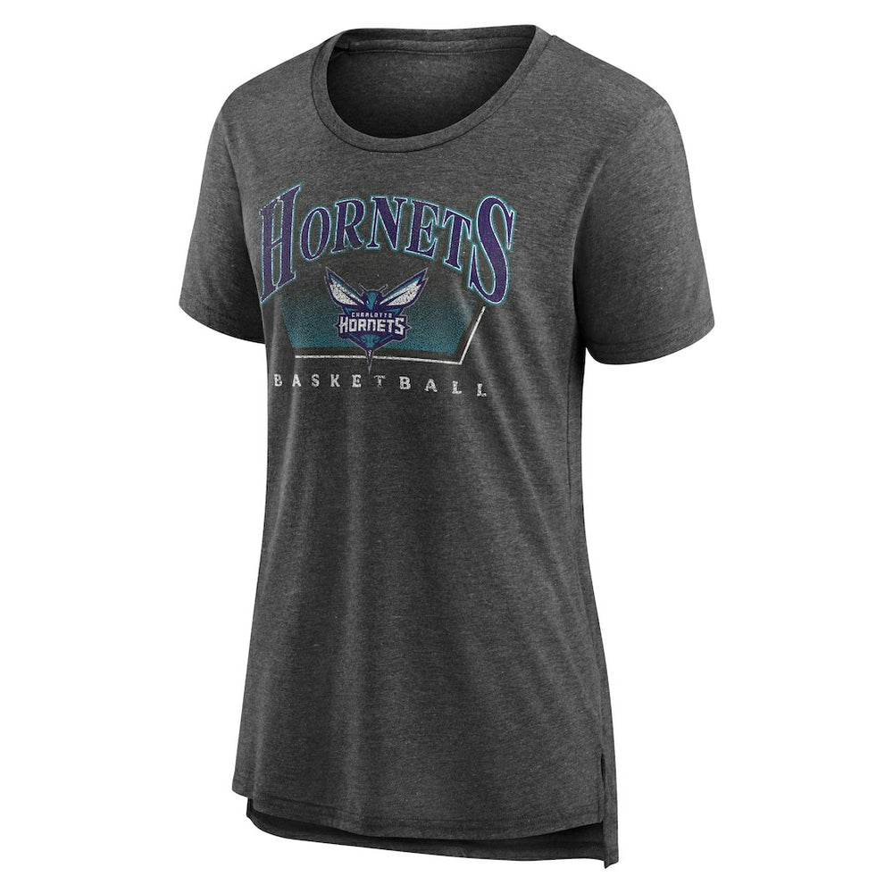 Charlotte Hornets Women's Selection Tri-Blend T-Shirt Gray