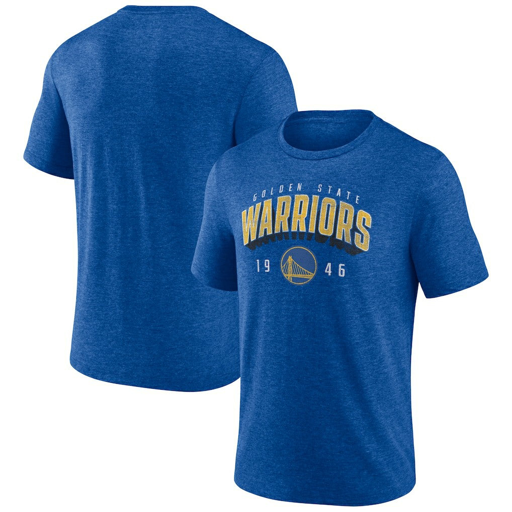 Golden State Warriors Backboard Tri-Blend T-Shirt Royal