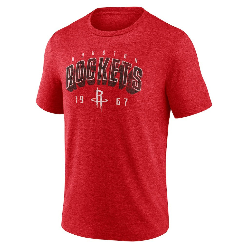 Houston Rockets Backboard Tri-Blend T-Shirt Red