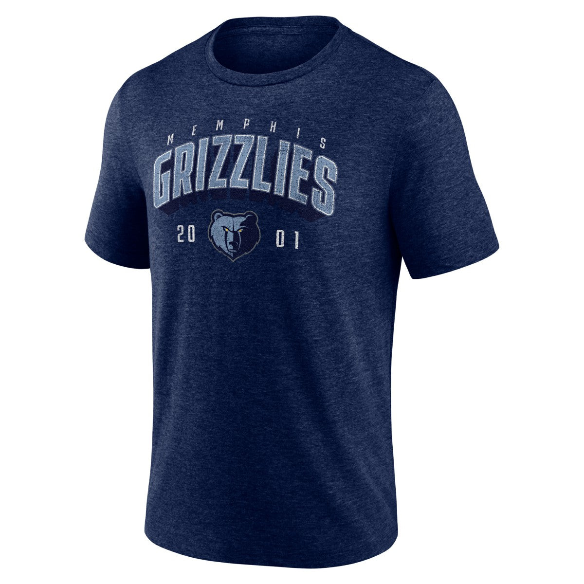 Memphis Grizzlies Backboard Tri-Blend T-Shirt Navy