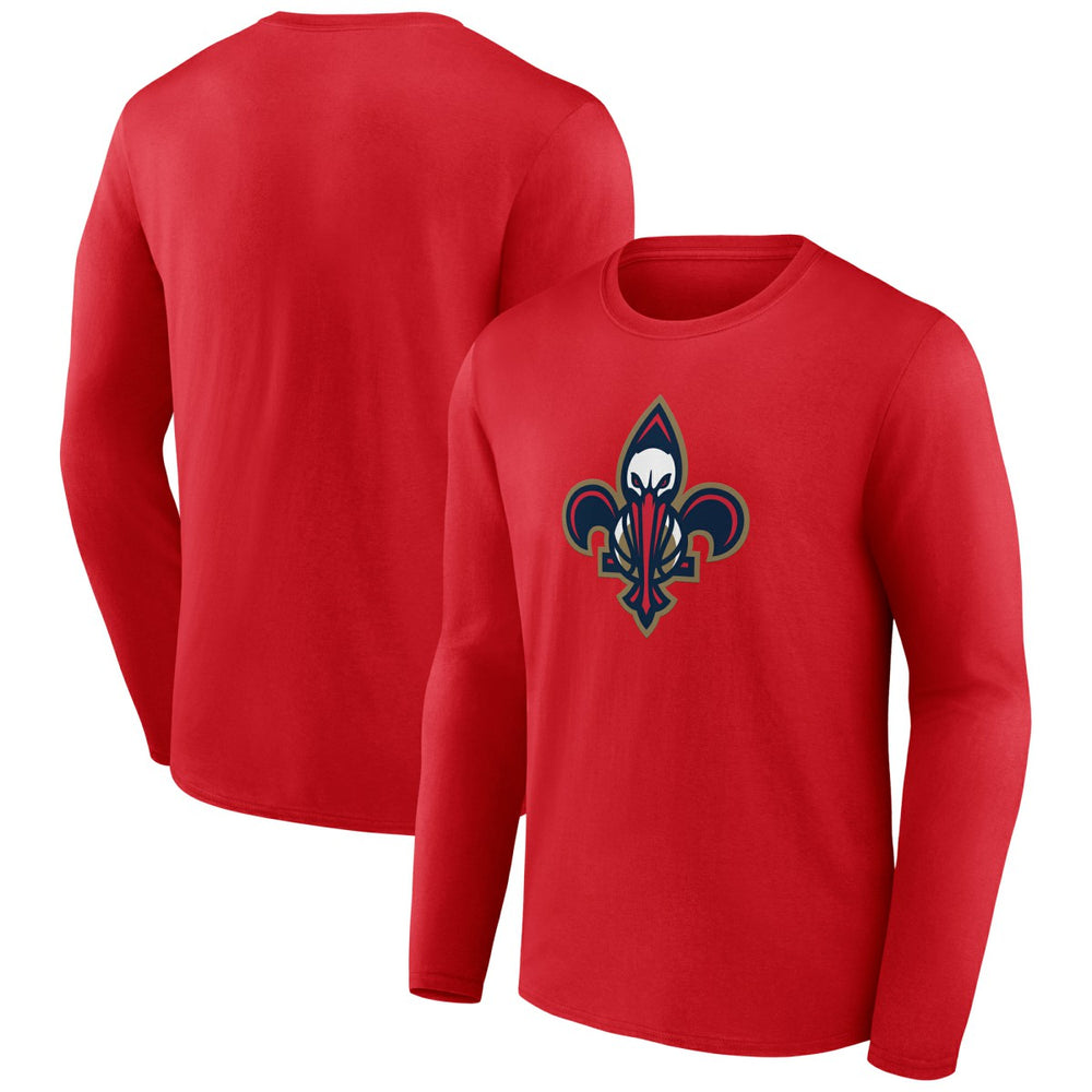 New Orleans Pelicans Alternate Logo Long Sleeve T-Shirt Red