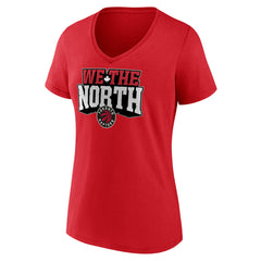 Toronto Raptors Women's Team Pride V-Neck T-Shirt Red