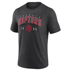 Toronto Raptors Backboard Tri-Blend T-Shirt Charcoal