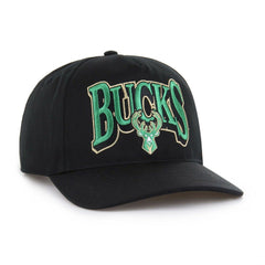 Milwaukee Bucks '47 Every Time Past Champs Hitch Adjustable Hat Black
