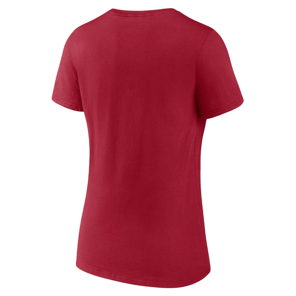 Miami Heat Women's Primary Logo V-Neck T-Shirt Red