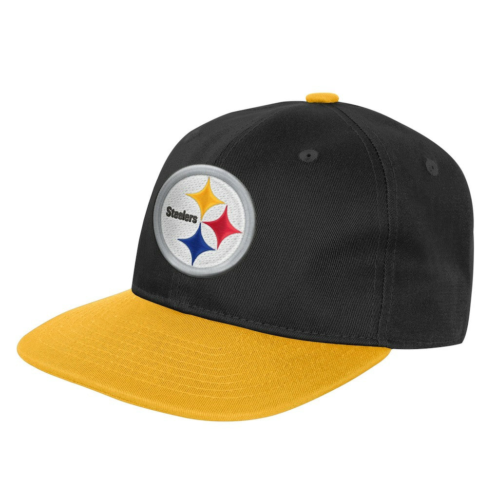Pittsburgh Steelers Outerstuff Youth True Retro Adjustable Hat Black