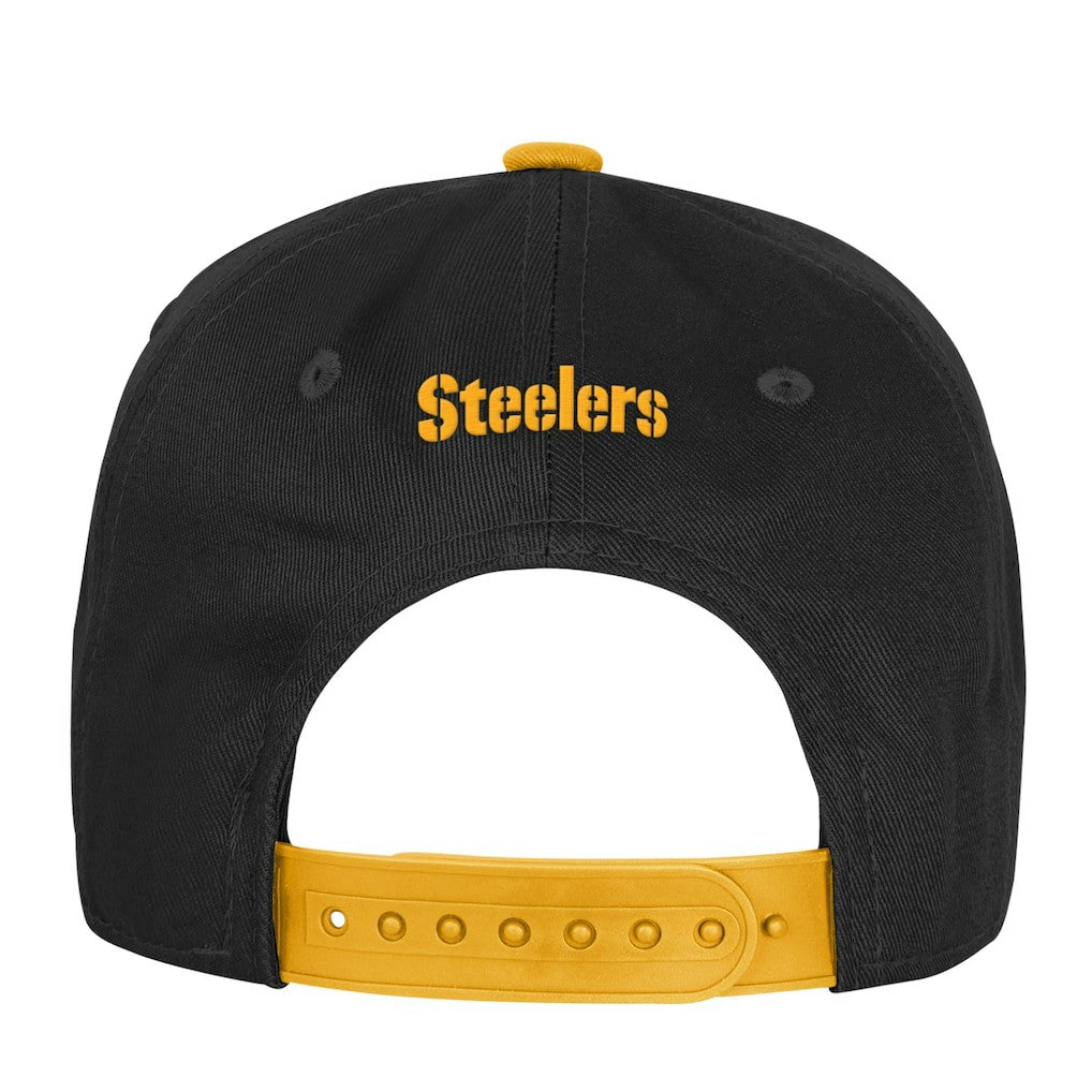 Pittsburgh Steelers Outerstuff Youth True Retro Adjustable Hat Black