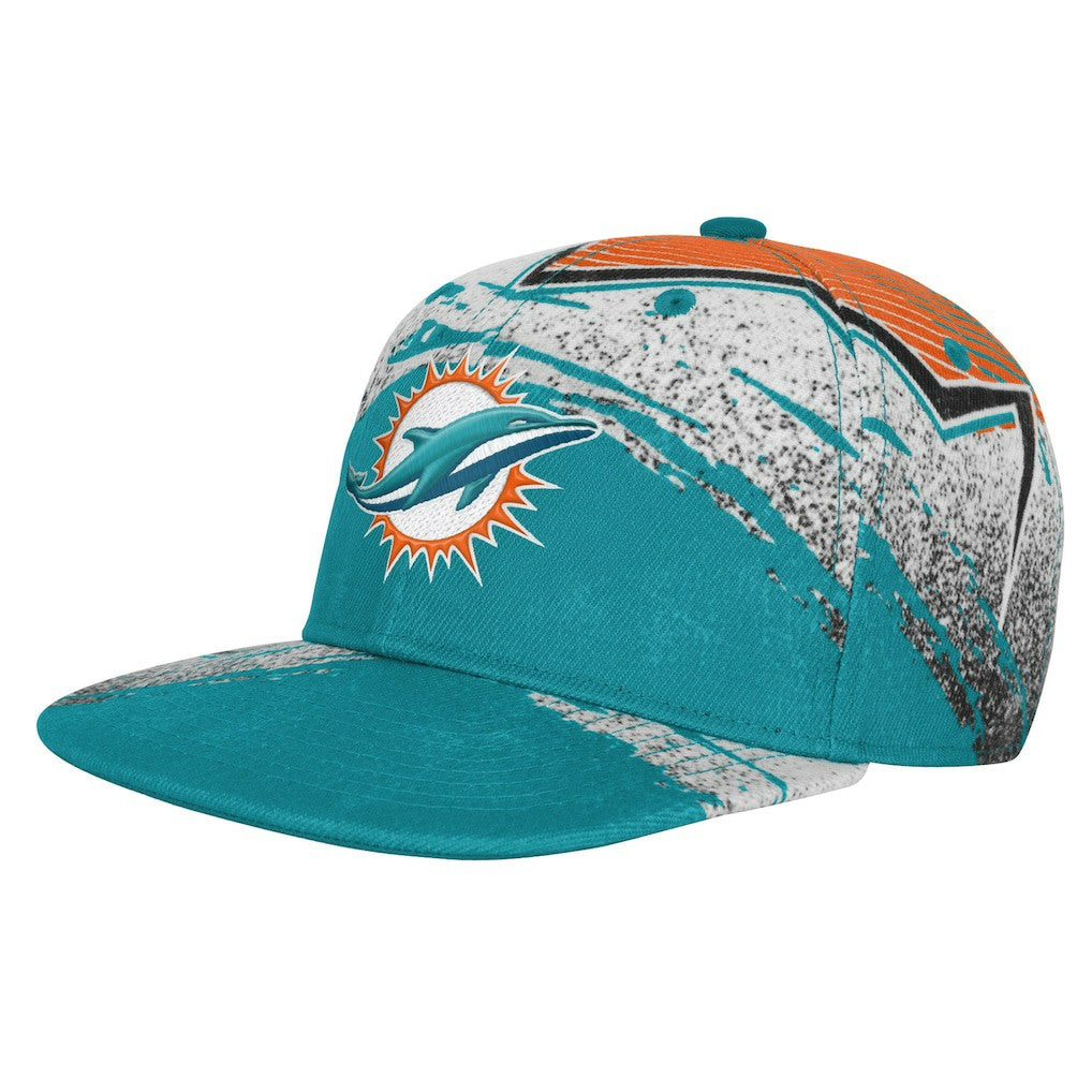 Miami Dolphins Outerstuff Youth Make Noise Adjustable Hat Aqua