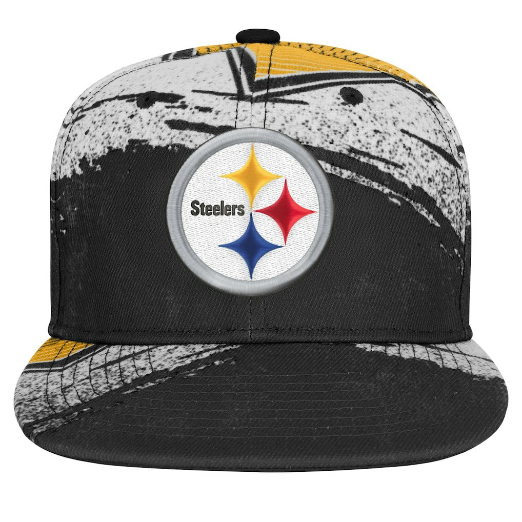Pittsburgh Steelers Outerstuff Youth Make Noise Adjustable Hat Black