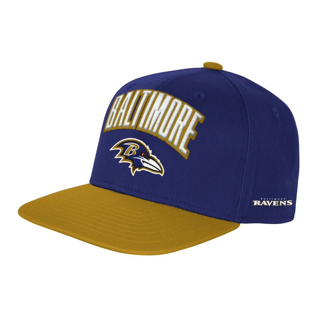 Baltimore Ravens Outerstuff Youth Essentials Snapback Hat Purple