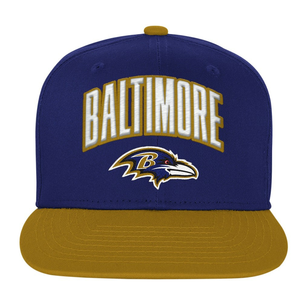 Baltimore Ravens Outerstuff Youth Essentials Snapback Hat Purple