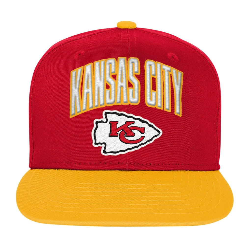Kansas City Chiefs Outerstuff Youth Essentials Snapback Hat Red