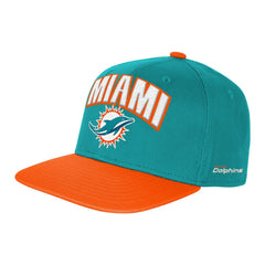 Miami Dolphins Outerstuff Youth Essentials Snapback Hat Aqua