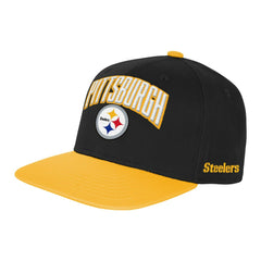 Pittsburgh Steelers Outerstuff Youth Essentials Snapback Hat Black