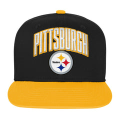 Pittsburgh Steelers Outerstuff Youth Essentials Snapback Hat Black