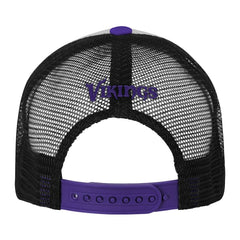 Minnesota Vikings Youth Essentials Trucker Adjustable Hat White/Purple