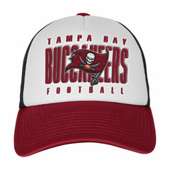 Tampa Bay Buccaneers Youth Essentials Trucker Adjustable Hat White/Red