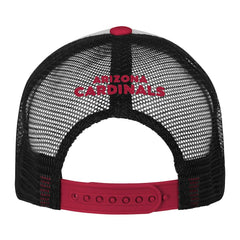 Arizona Cardinals Youth Essentials Trucker Adjustable Hat White/Cardinal